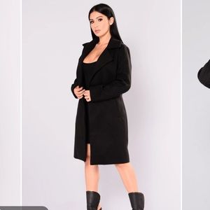 Black pea coat